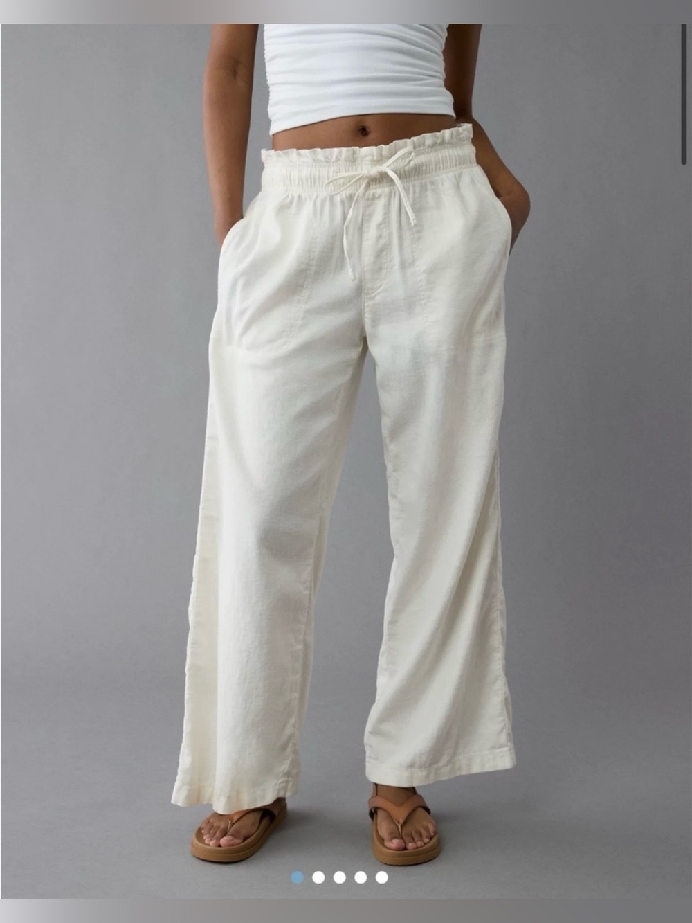 American Eagle Dreamy Drape Linen Blend Pants!